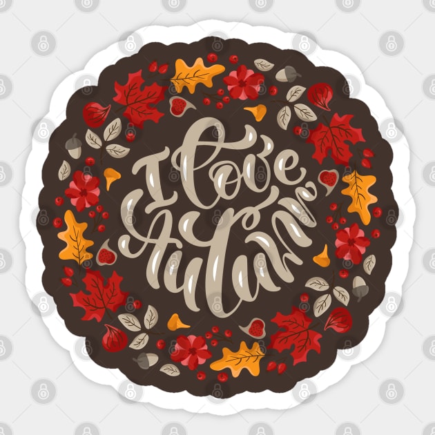 Hello Autumn - Thanksgiving - Welcome Fall Sticker by igzine